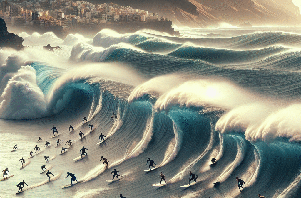 Avontuur in Gáldar: Surfen Tussen Gigantische Golven en Wilde Wind